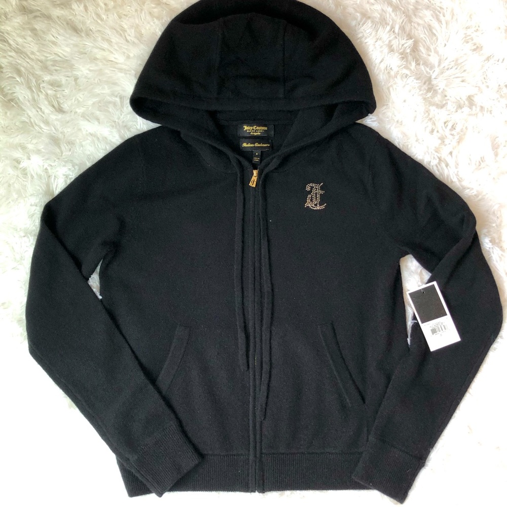 100% Italian Cashmere JC hoodie